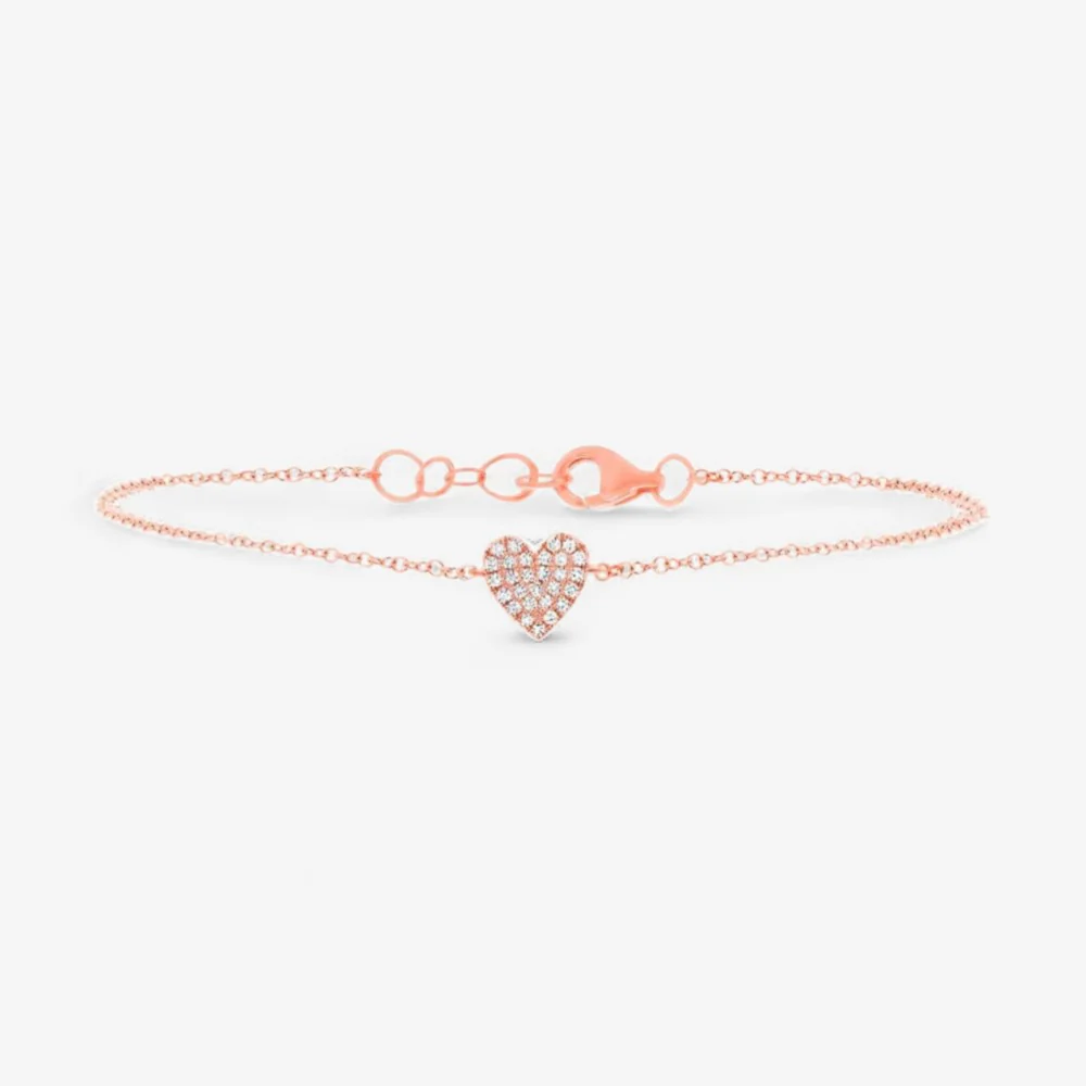 Mini Token Pave Heart Bracelet - Image 4