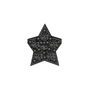Slider Black Diamond Star Charm