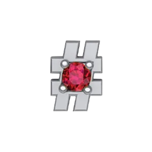 Slider Hashtag Charm - Image 11