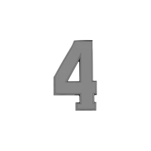 Slider Number 4 Charm
