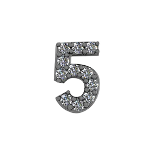 Slider Number 5 Charm - Image 5