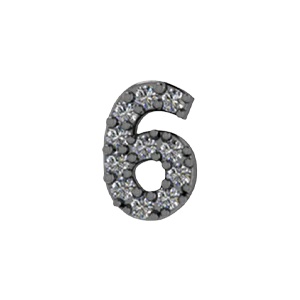 Slider Number 6 Charm - Image 3