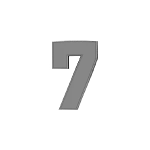 Slider Number 7 Charm - Image 3
