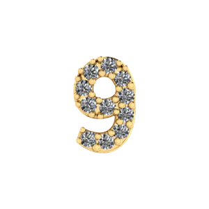 Slider Number 9 Charm - Image 2