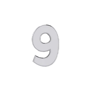 Slider Number 9 Charm - Image 4