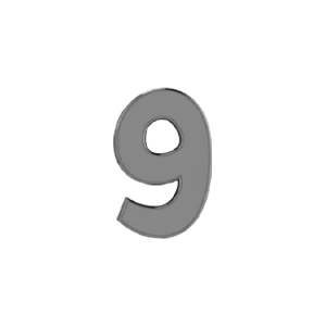 Slider Number 9 Charm - Image 9