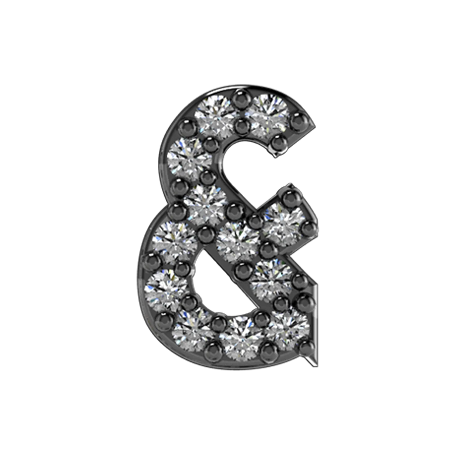 Slider Pave Ampersand Charm