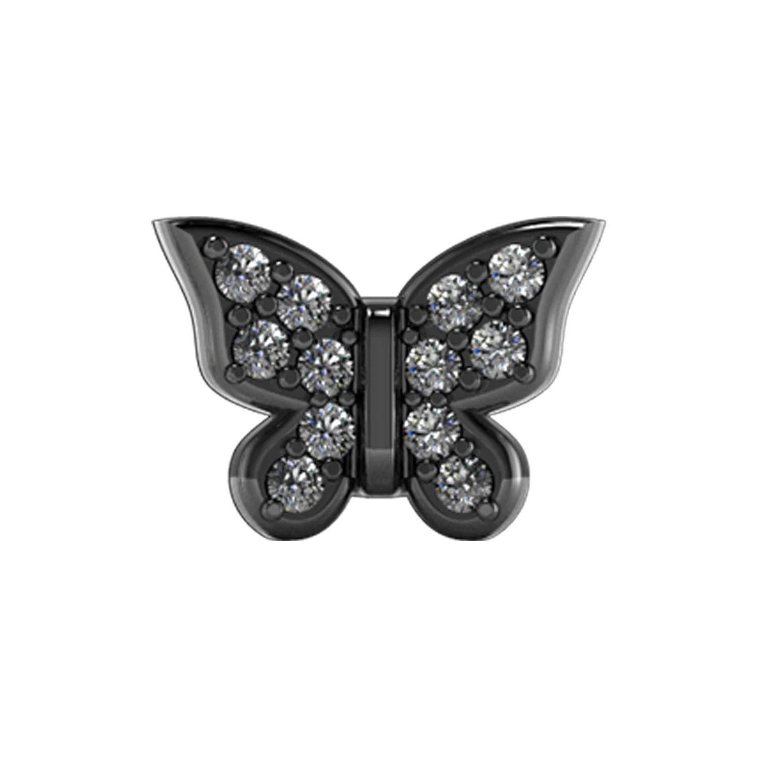 Slider Pave Butterfly Charm