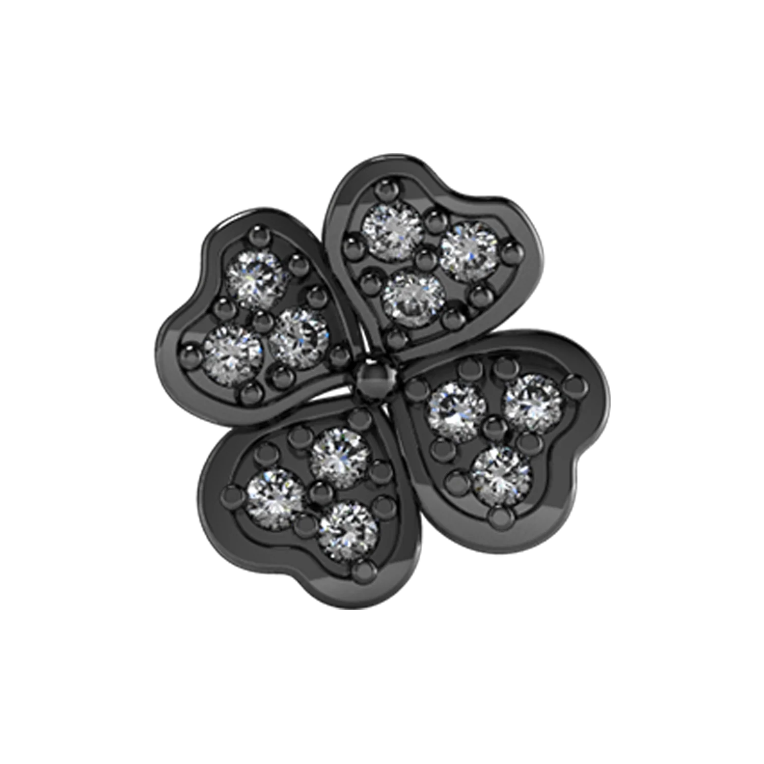 Slider Pave Clover Charm