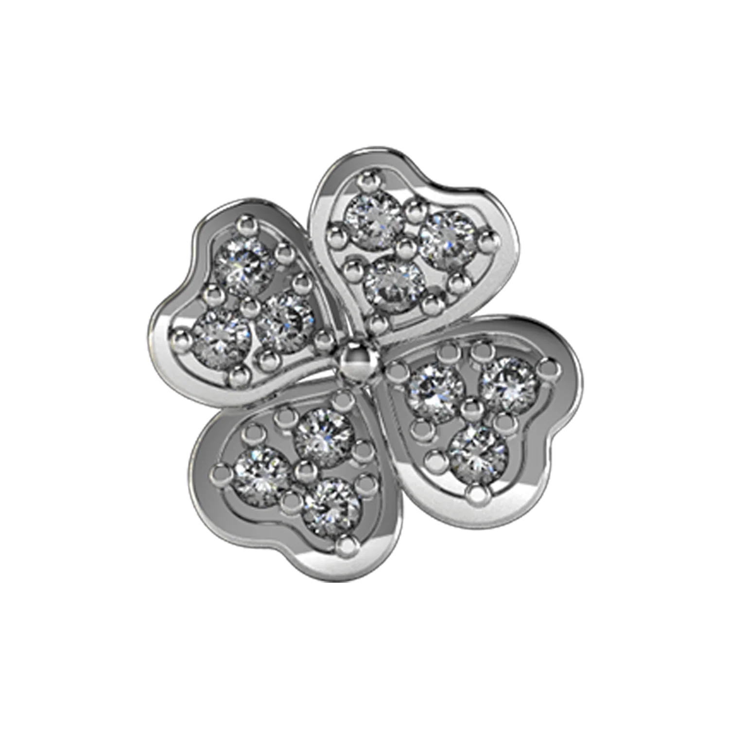 Slider Pave Clover Charm - Image 3
