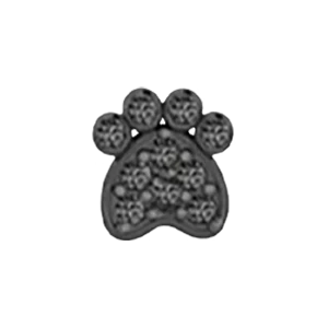 Slider Pave Dog Paw Charm