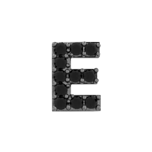 Slider Pave Letter E Charm