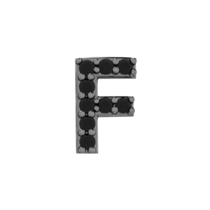 Slider Pave Letter F Charm