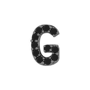 Slider Pave Letter G Charm