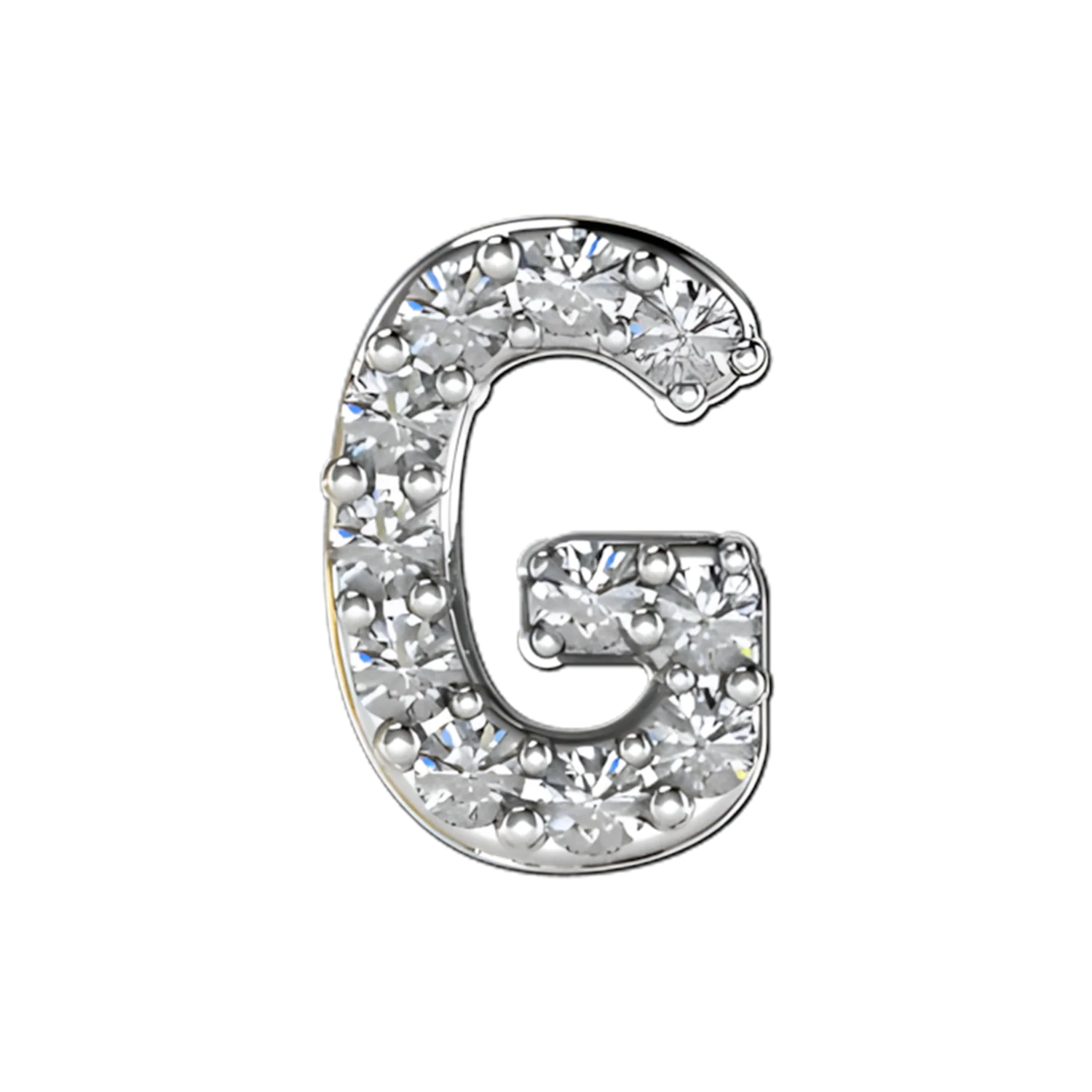 Slider Pave Letter G Charm - Image 4