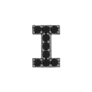 Slider Pave Letter I Charm