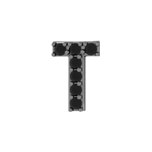Slider Pave Letter T Charm