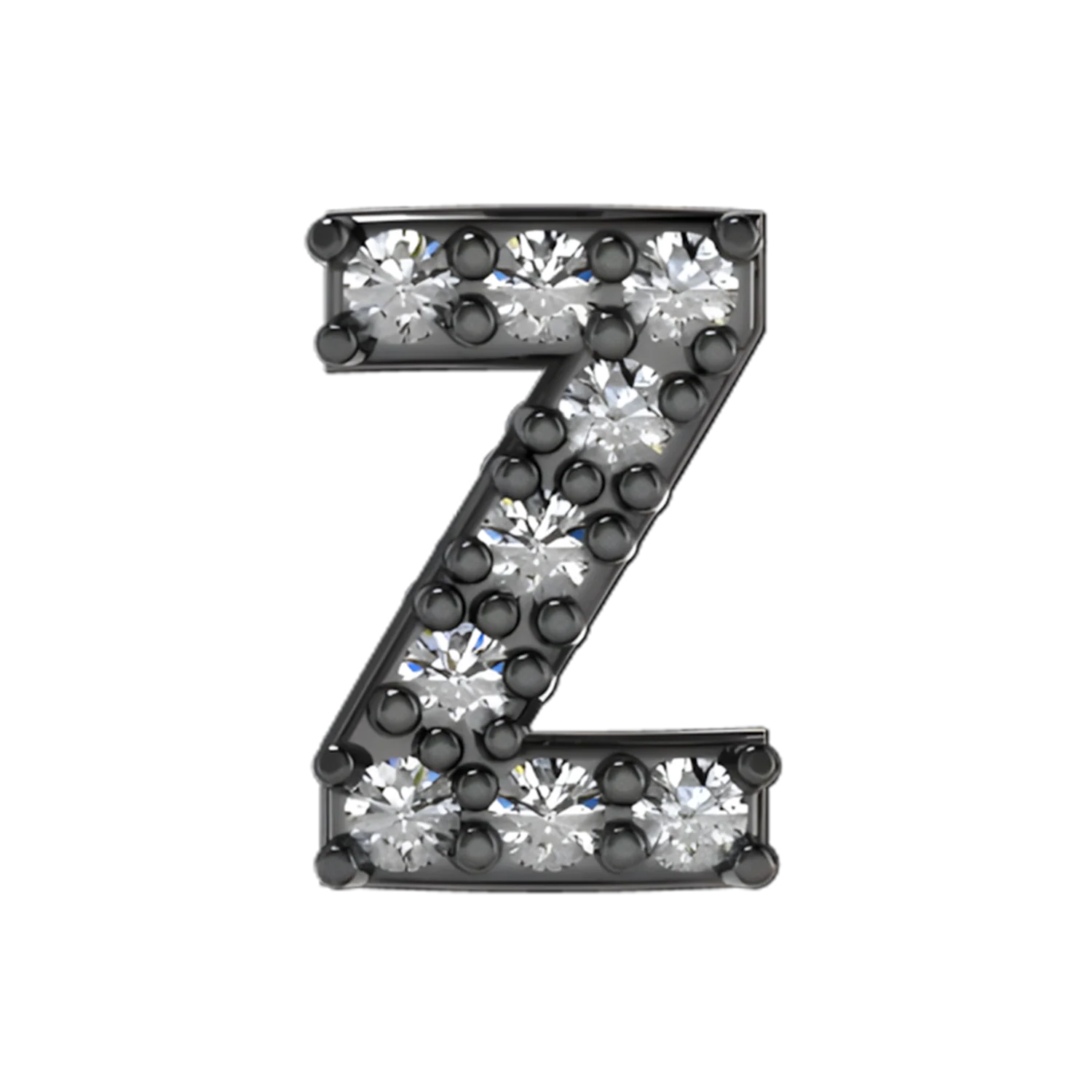 Slider Pave Letter Z Charm - Image 2