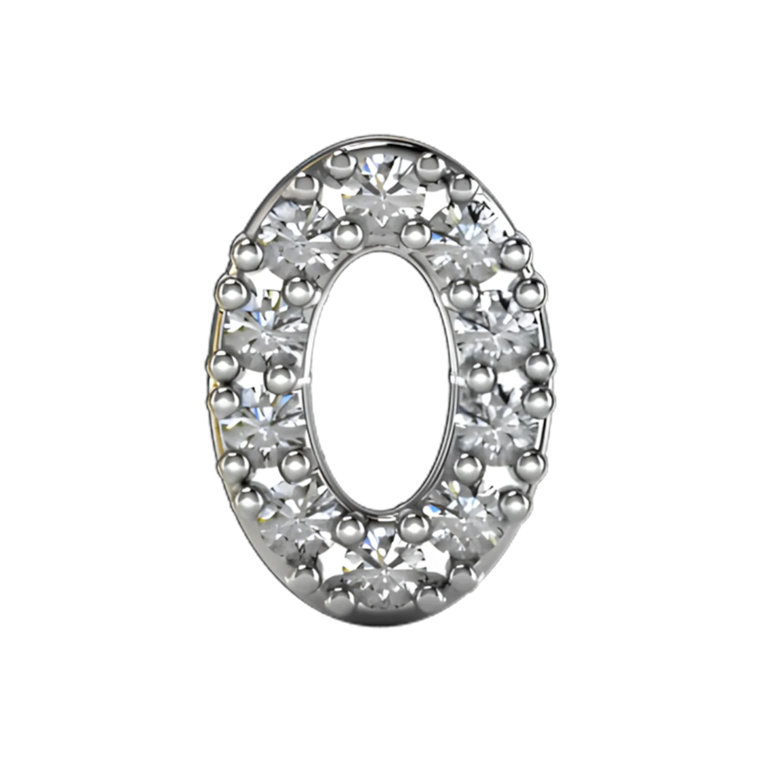 Slider Pave Number 0 Charm - Image 5
