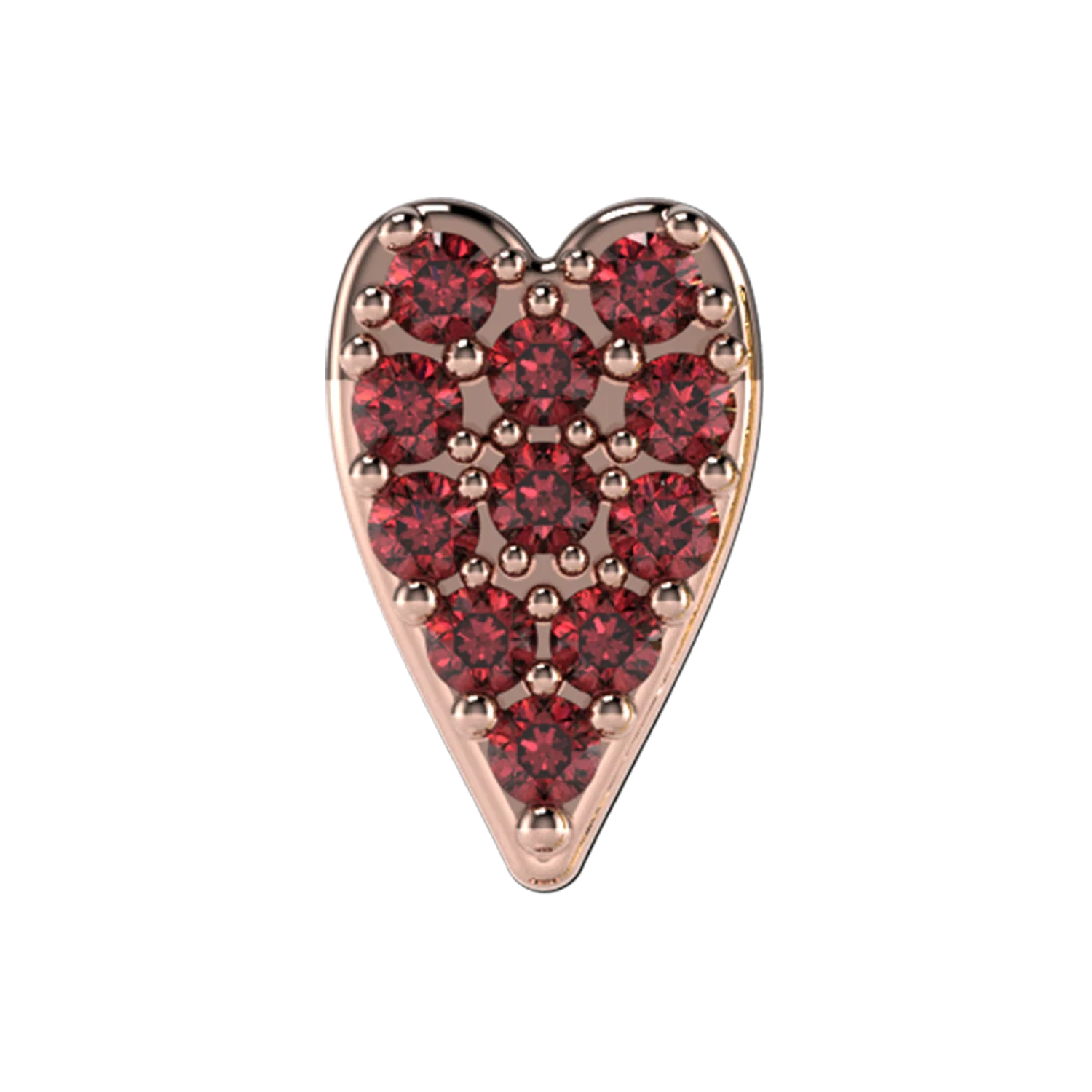 Slider Ruby Heart Charm - Image 2