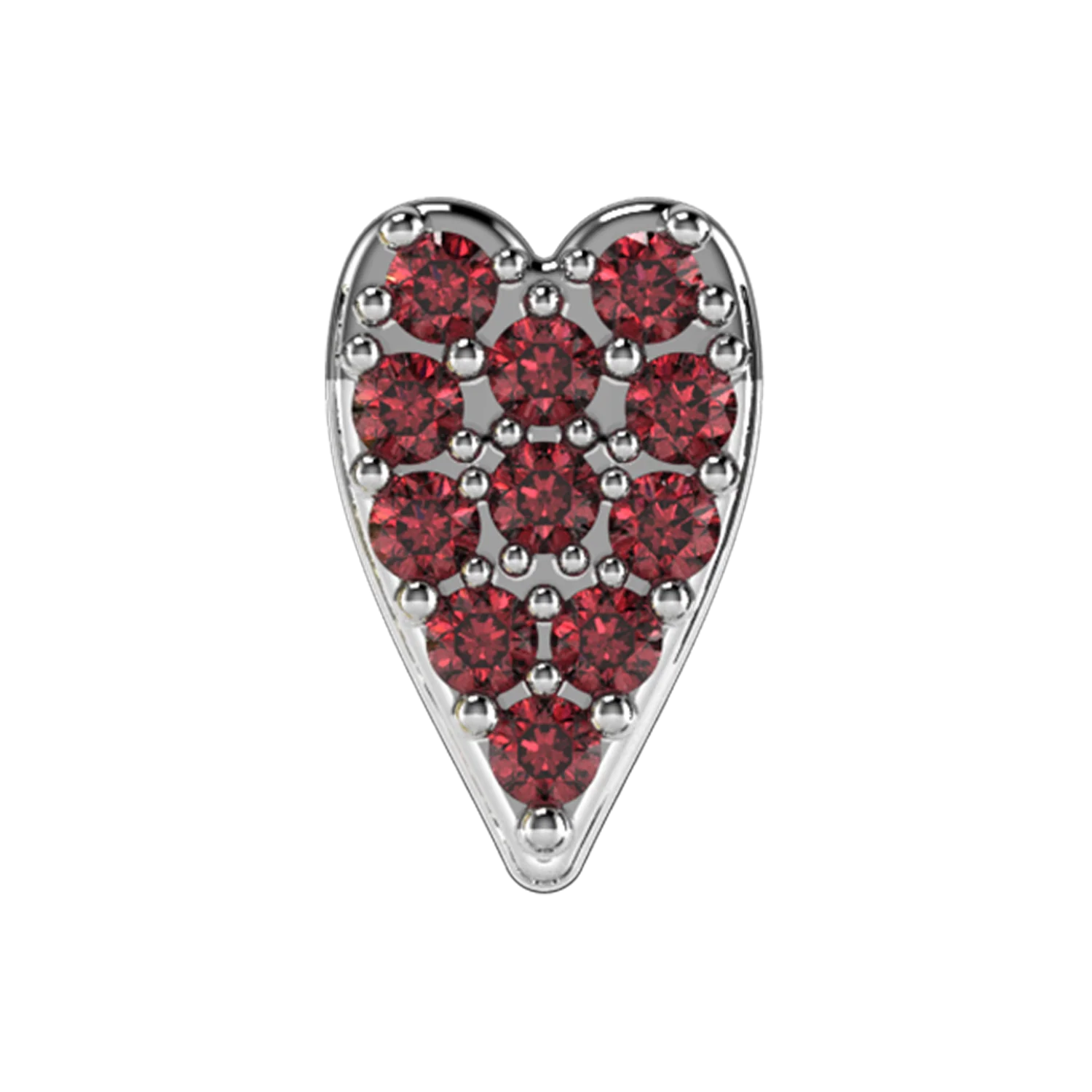 Slider Ruby Heart Charm - Image 3