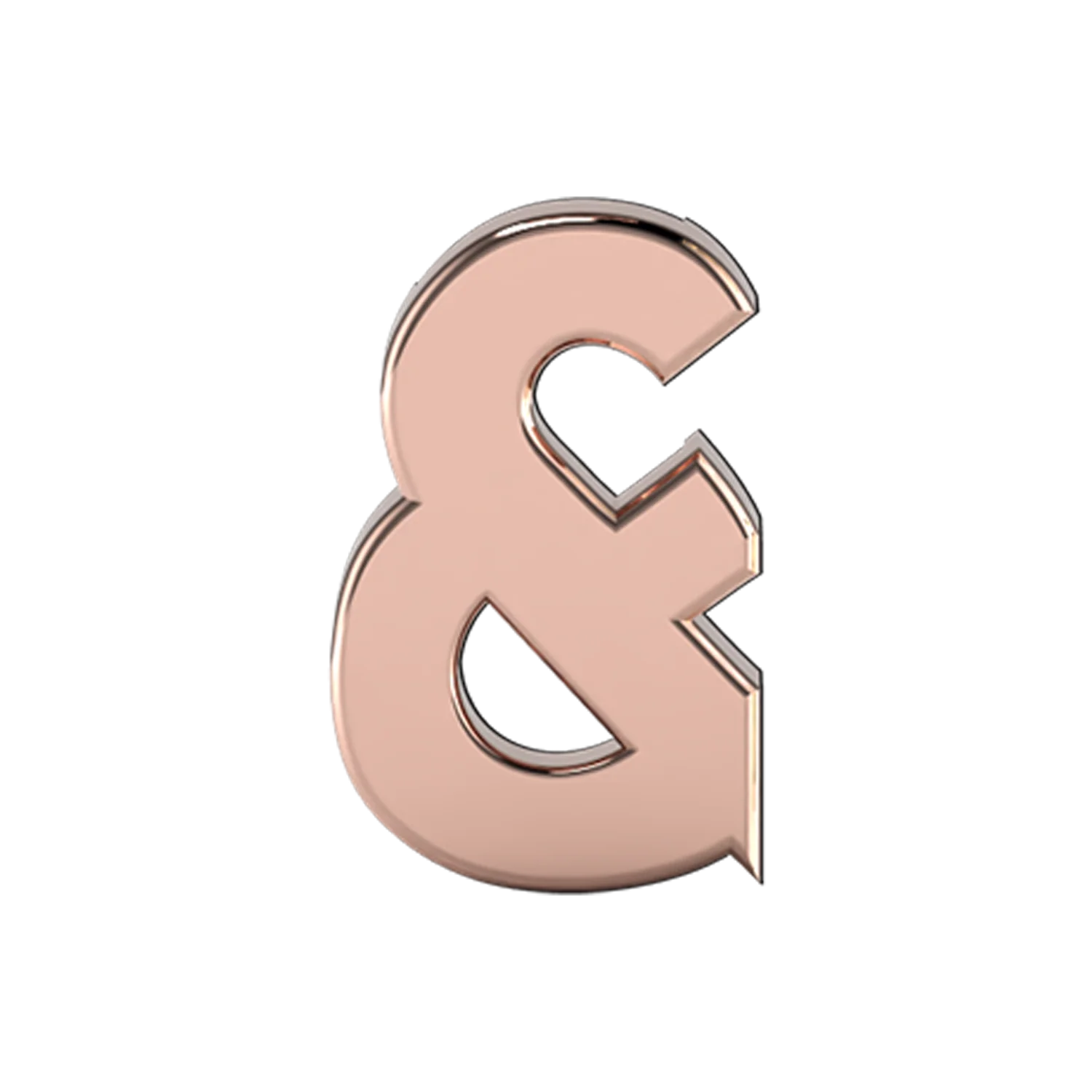 Slider Solid Ampersand Charm