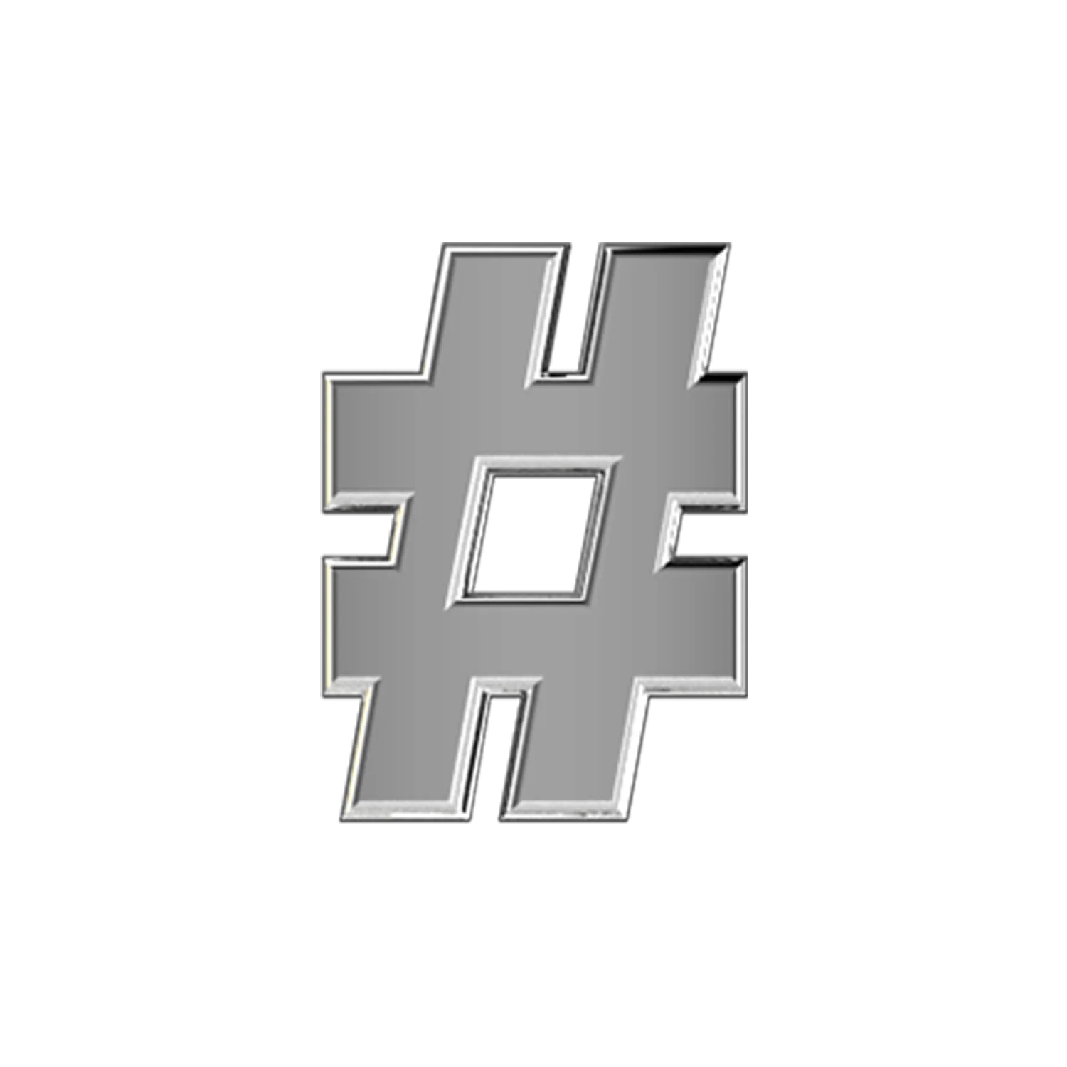 Slider Solid Hashtag Charm - Image 2
