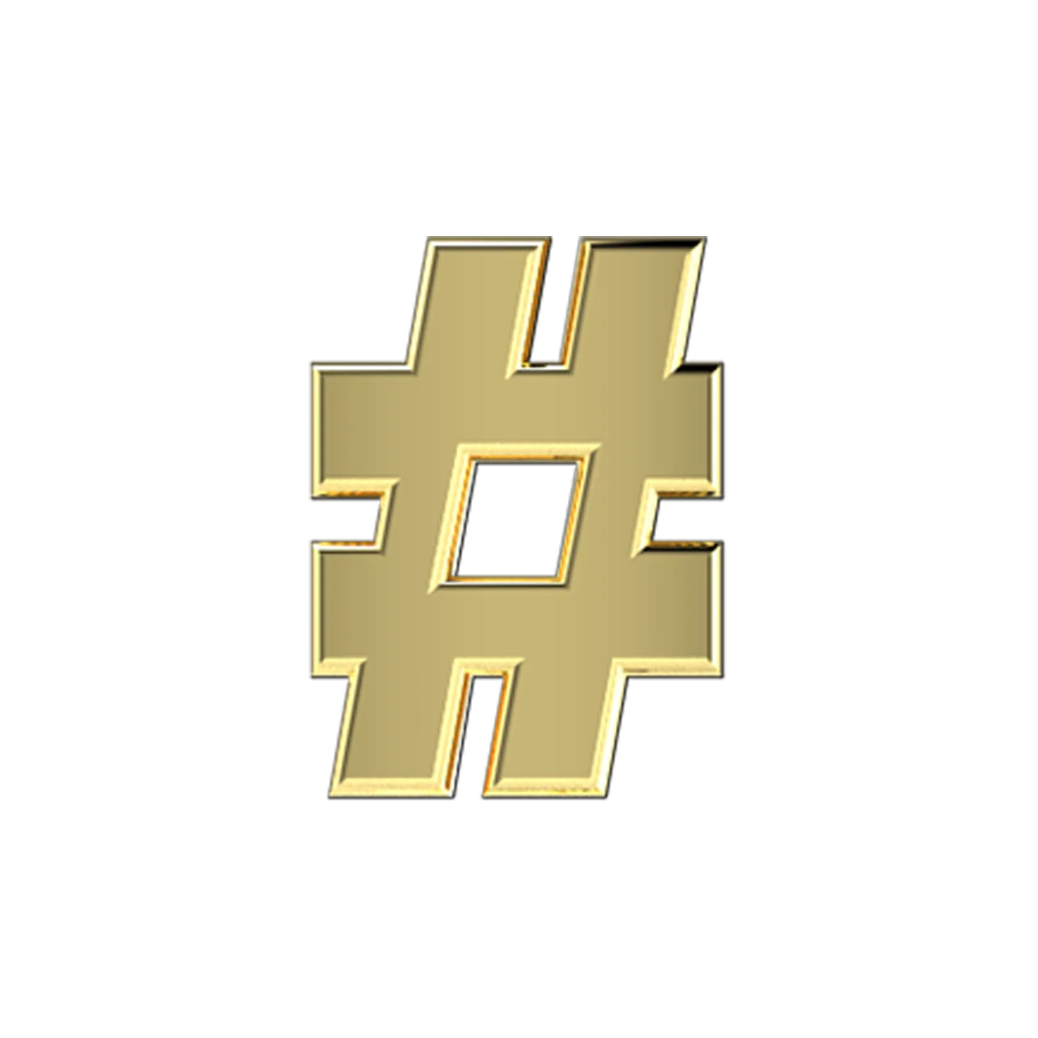 Slider Solid Hashtag Charm - Image 3
