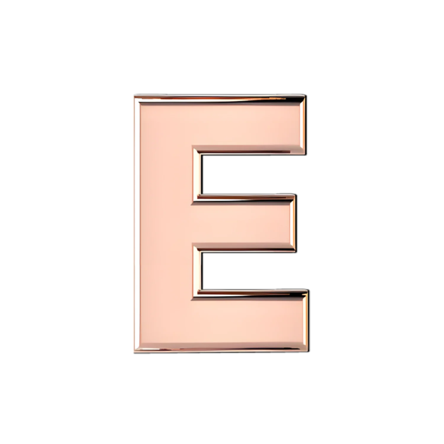 Slider Solid Letter E Charm - Image 2
