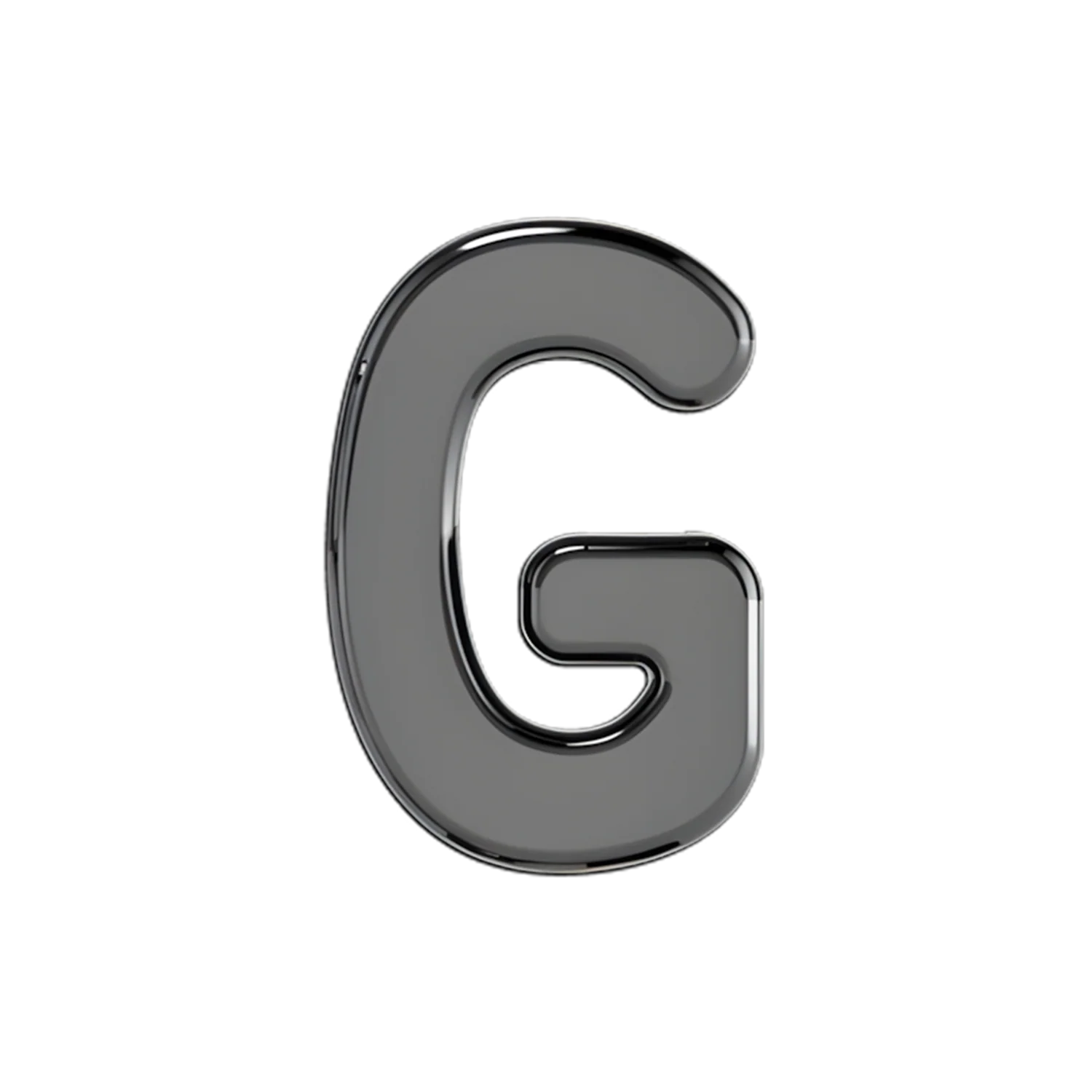 Slider Solid Letter G Charm