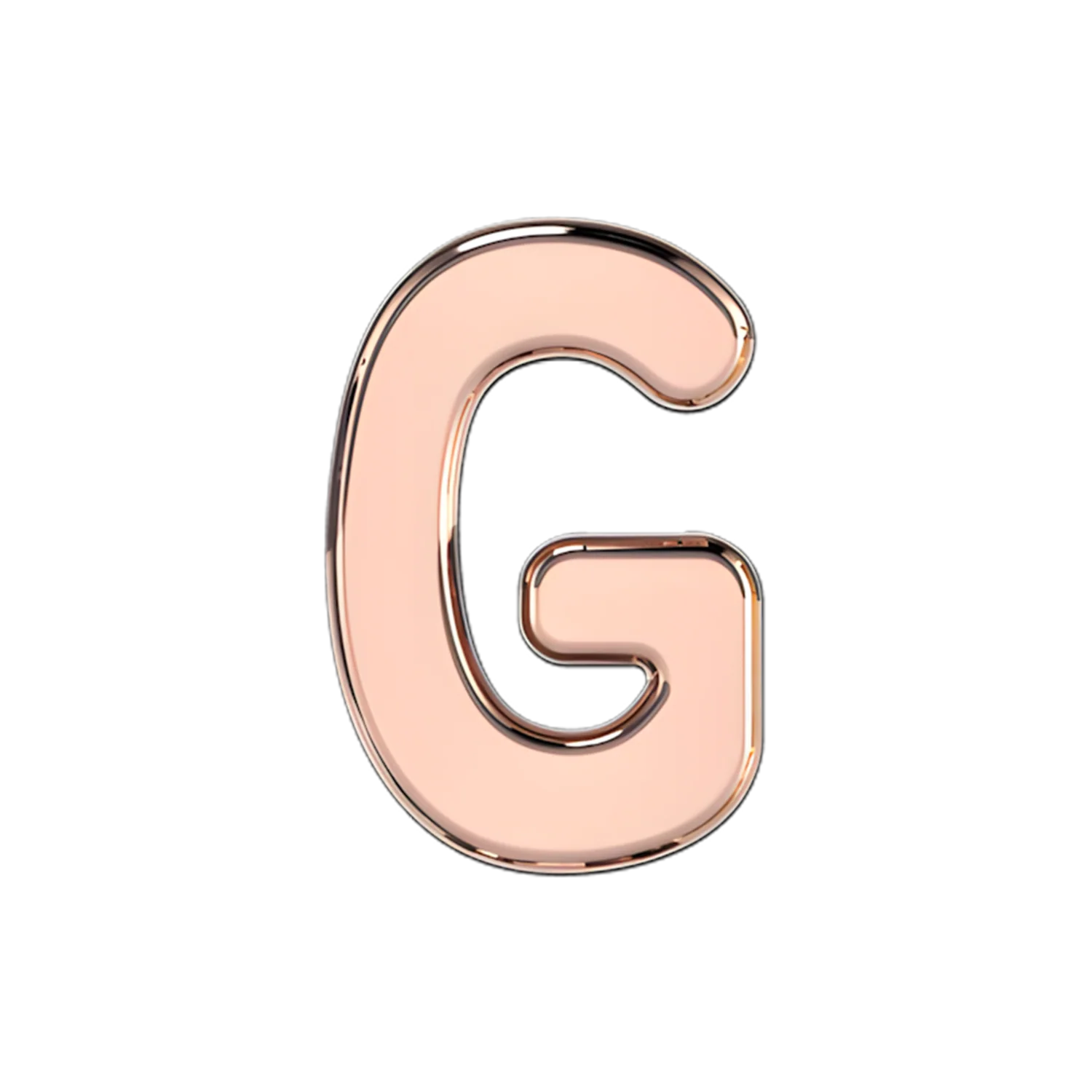 Slider Solid Letter G Charm - Image 2