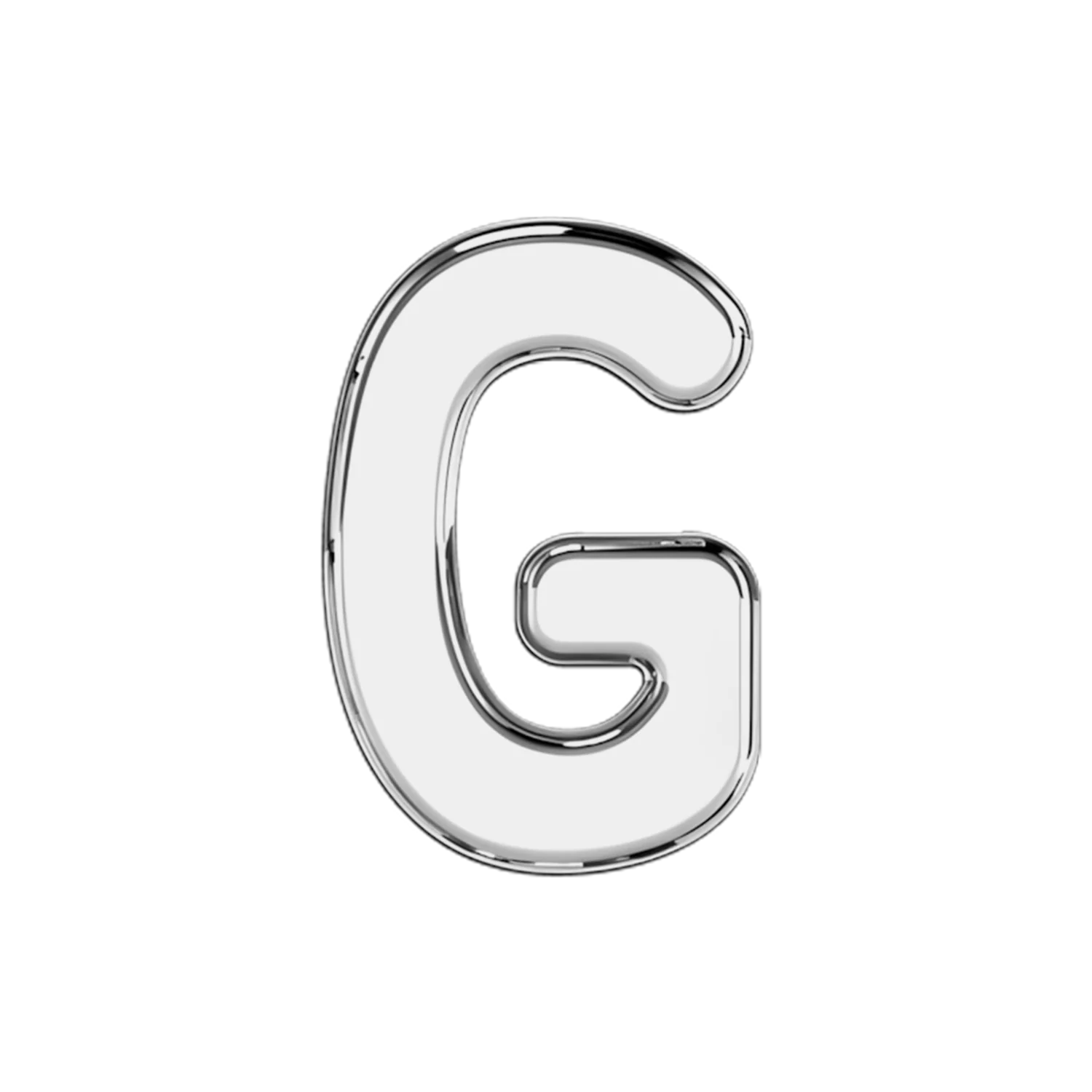 Slider Solid Letter G Charm - Image 3