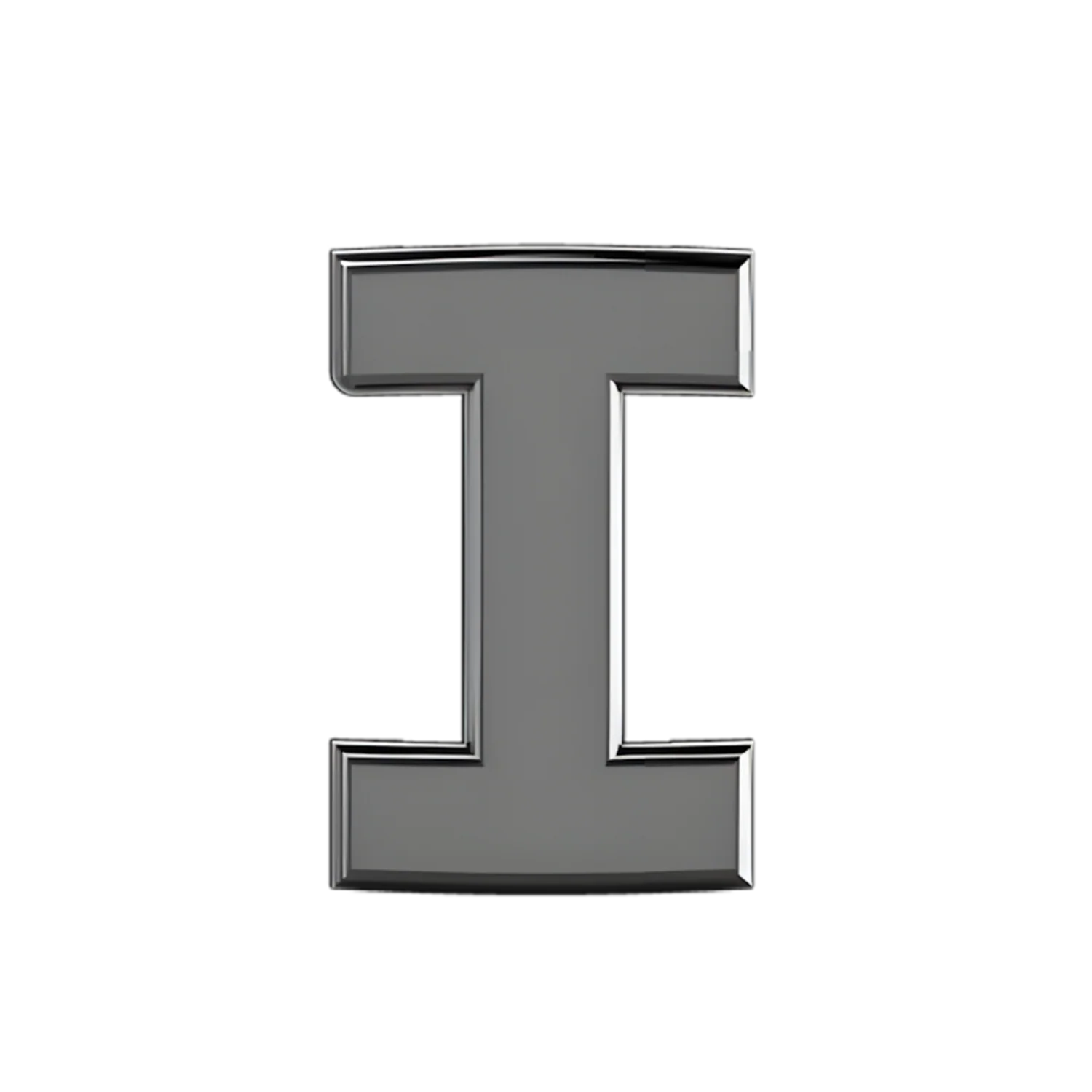 Slider Solid Letter I Charm