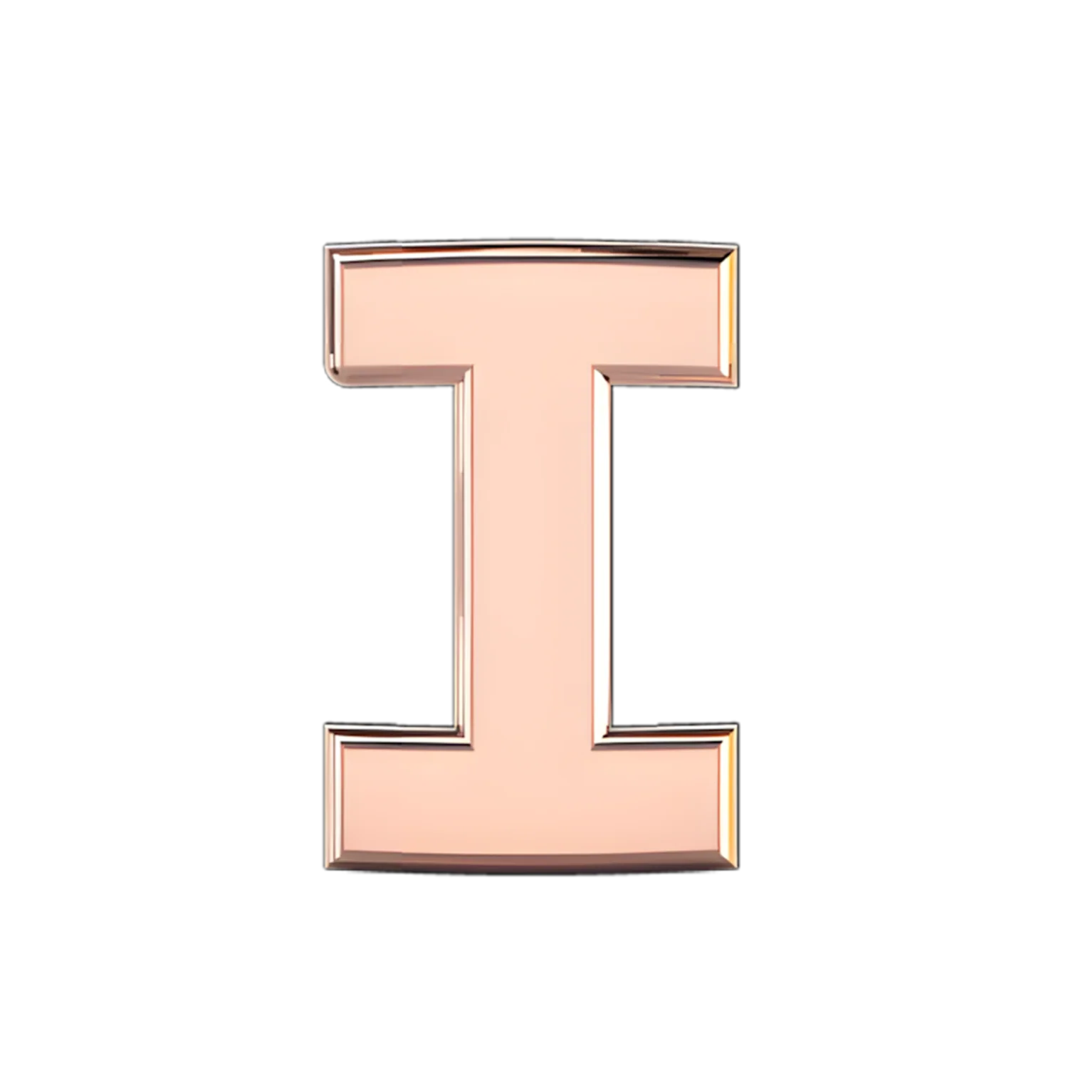 Slider Solid Letter I Charm - Image 2