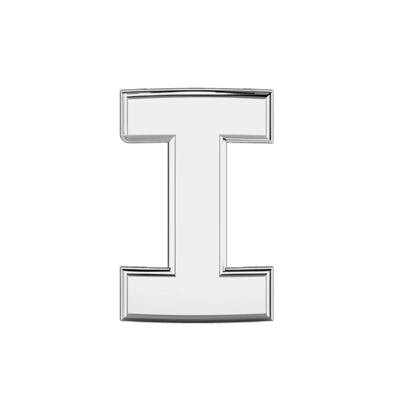 Slider Solid Letter I Charm - Image 3