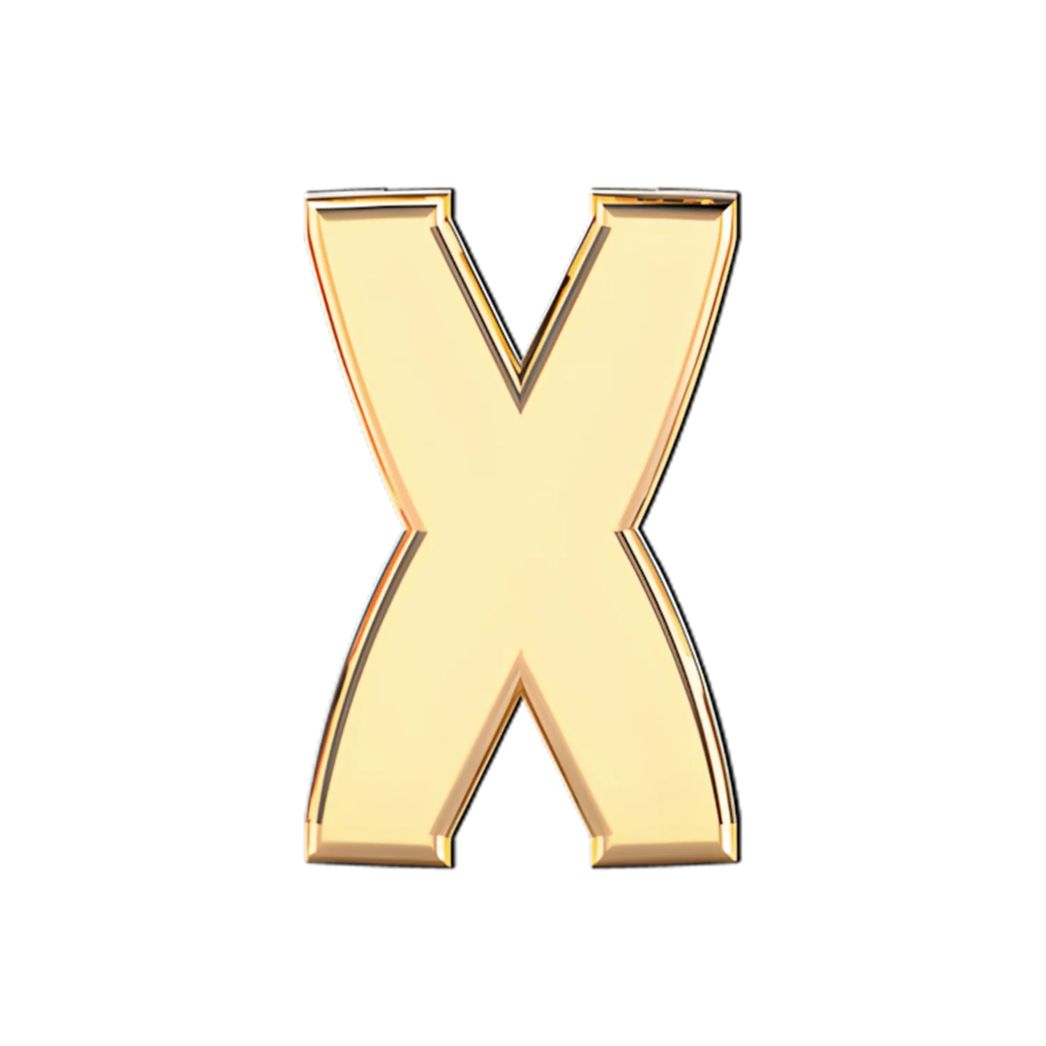 Slider Solid Letter X Charm - Image 4