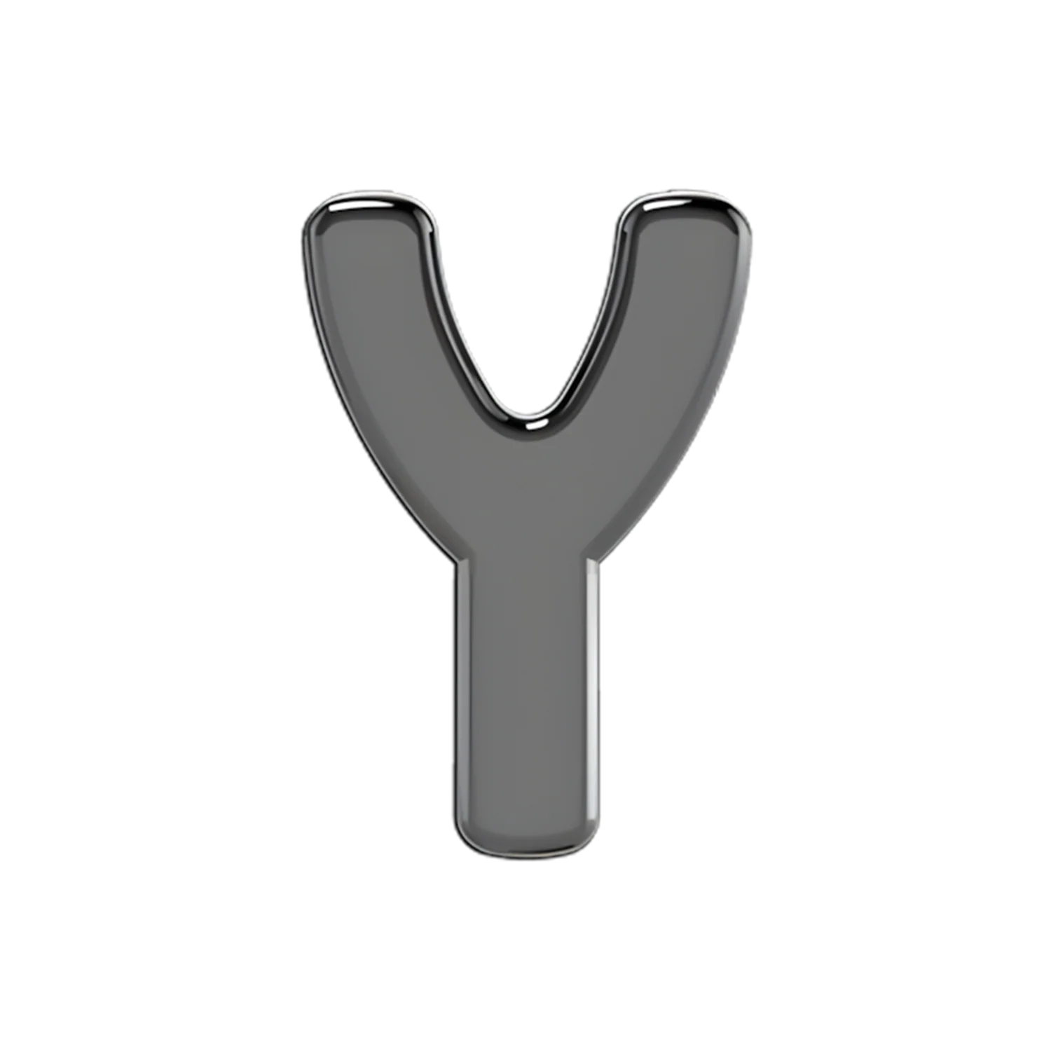 Slider Solid Letter Y Charm