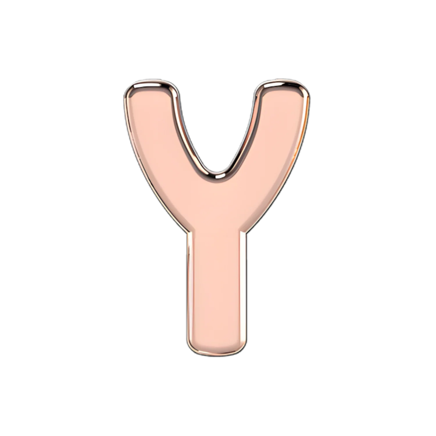 Slider Solid Letter Y Charm - Image 2