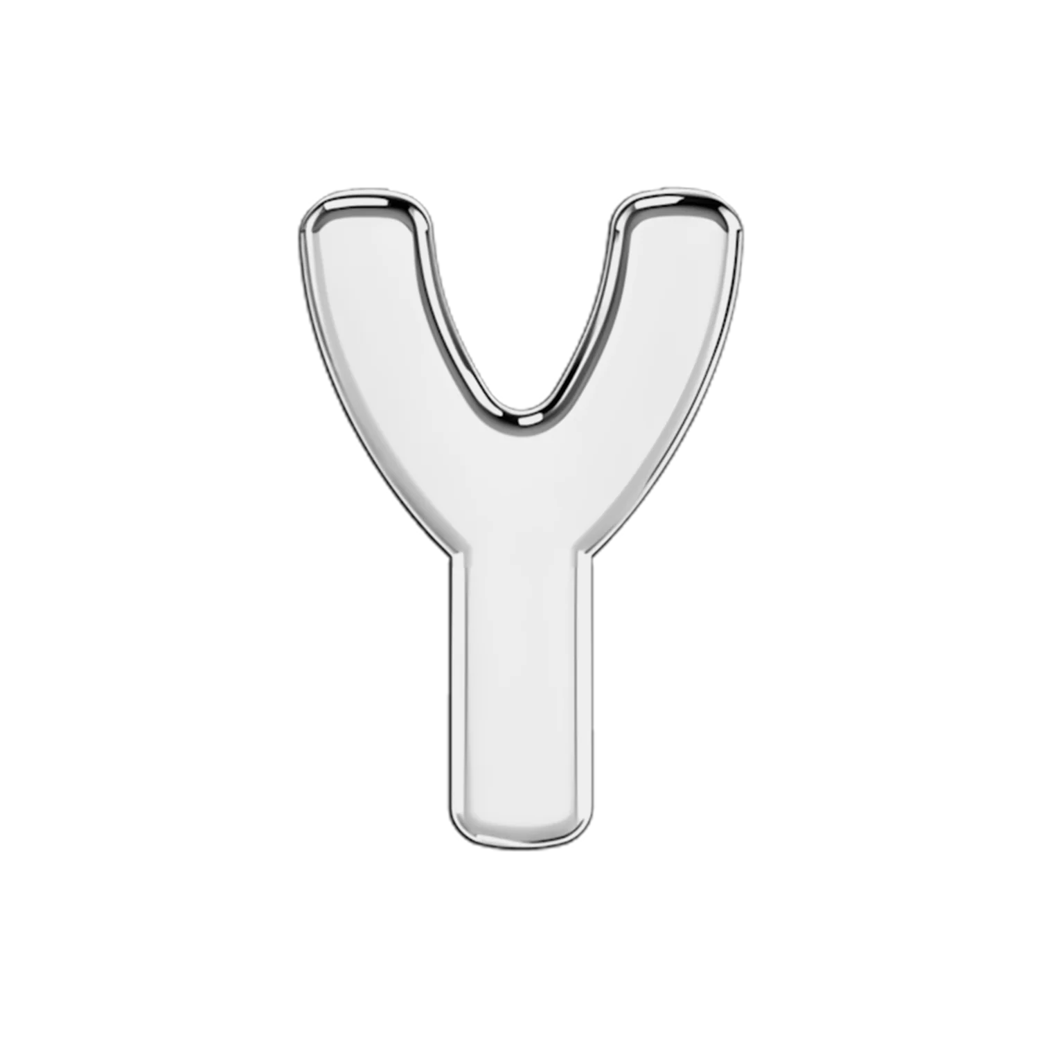 Slider Solid Letter Y Charm - Image 3