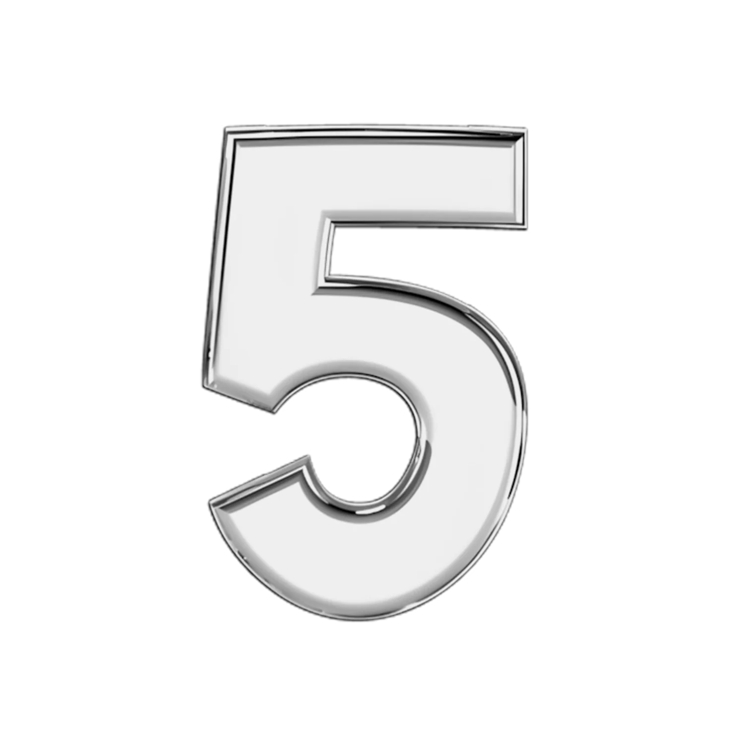 Slider Solid Number 5 Charm - Image 2