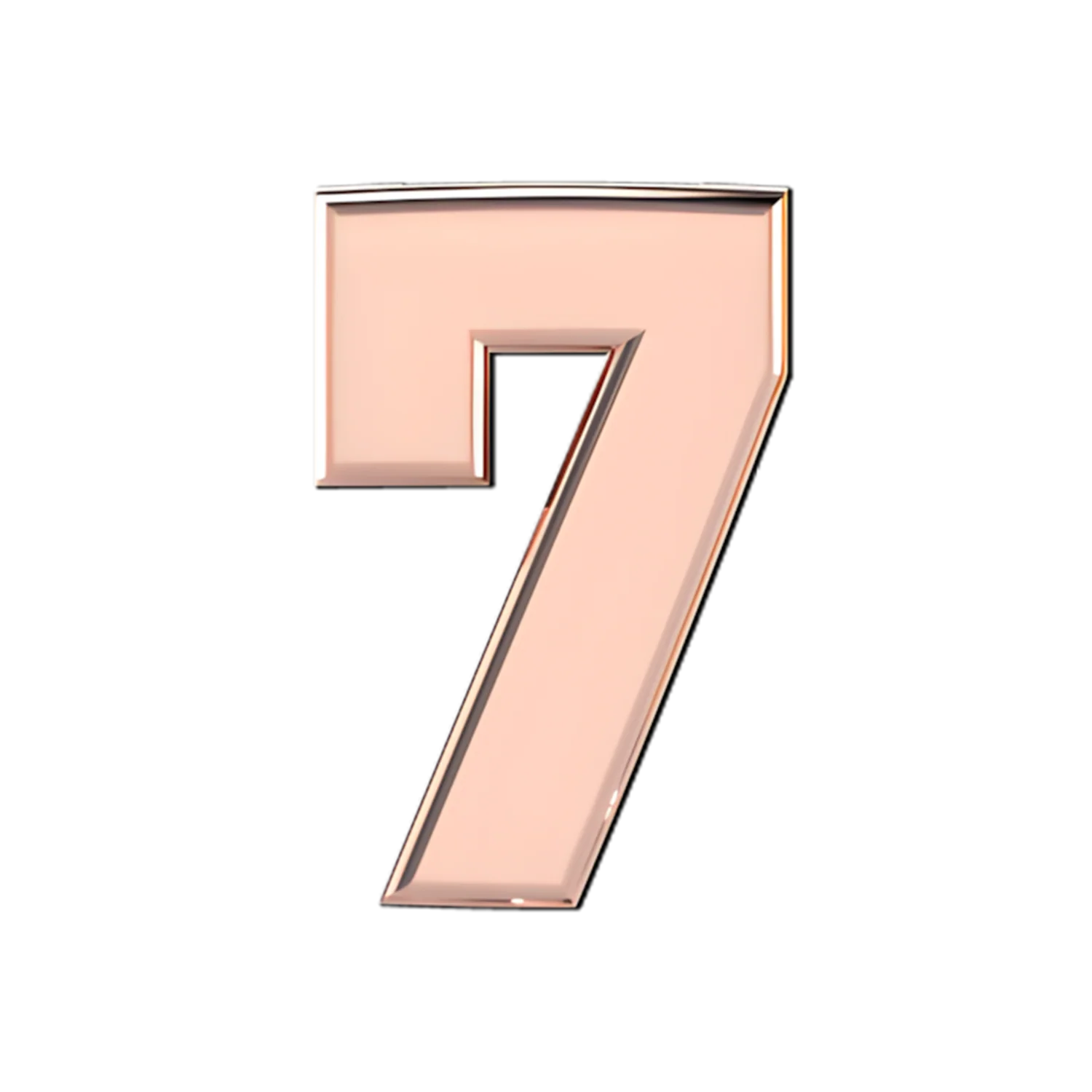 Slider Solid Number 7 Charm - Image 2