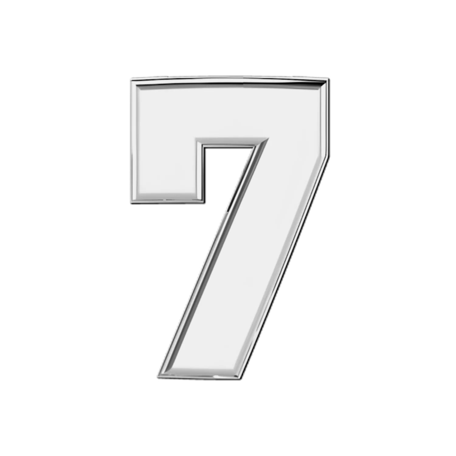 Slider Solid Number 7 Charm - Image 4