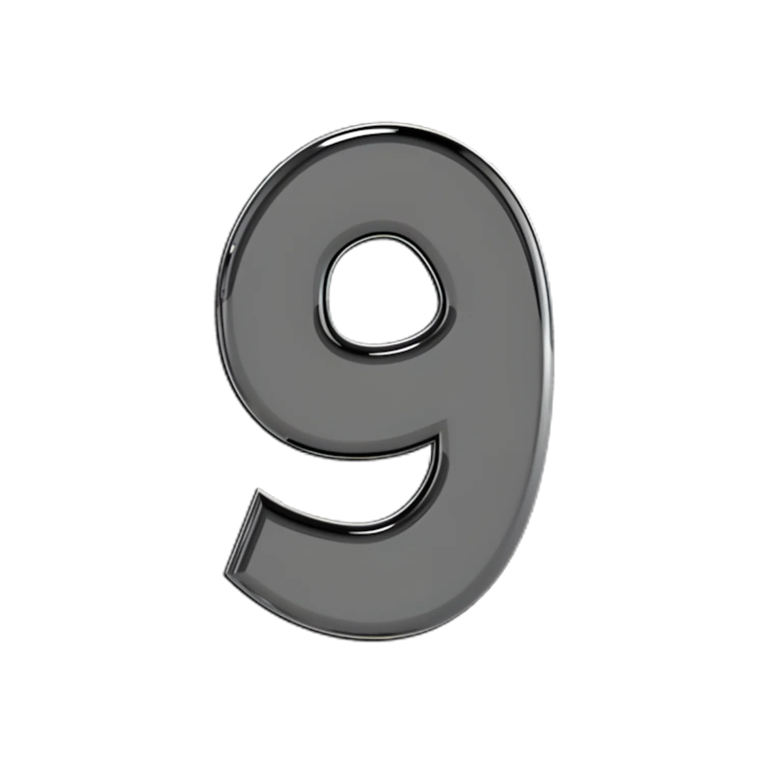 Slider Solid Number 9 Charm