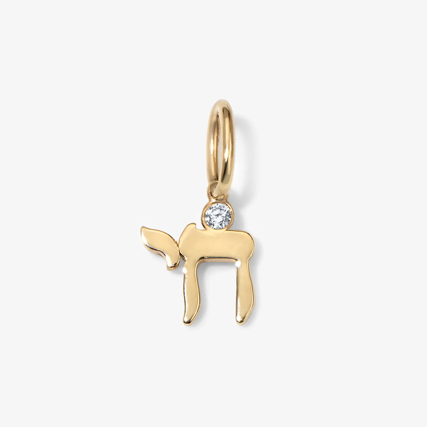 Mini Token Chai with Diamond Bezel Pendant
