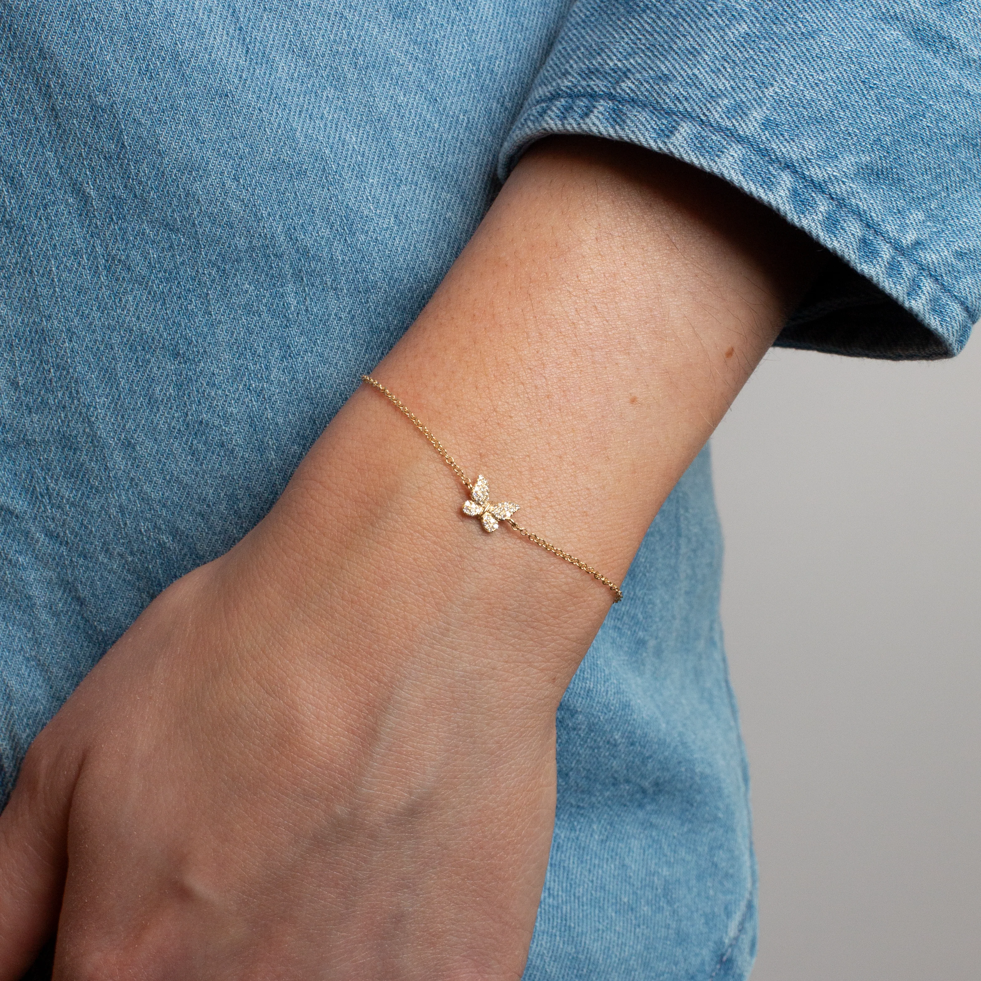 Mini Token Pave Butterfly Bracelet - Image 3