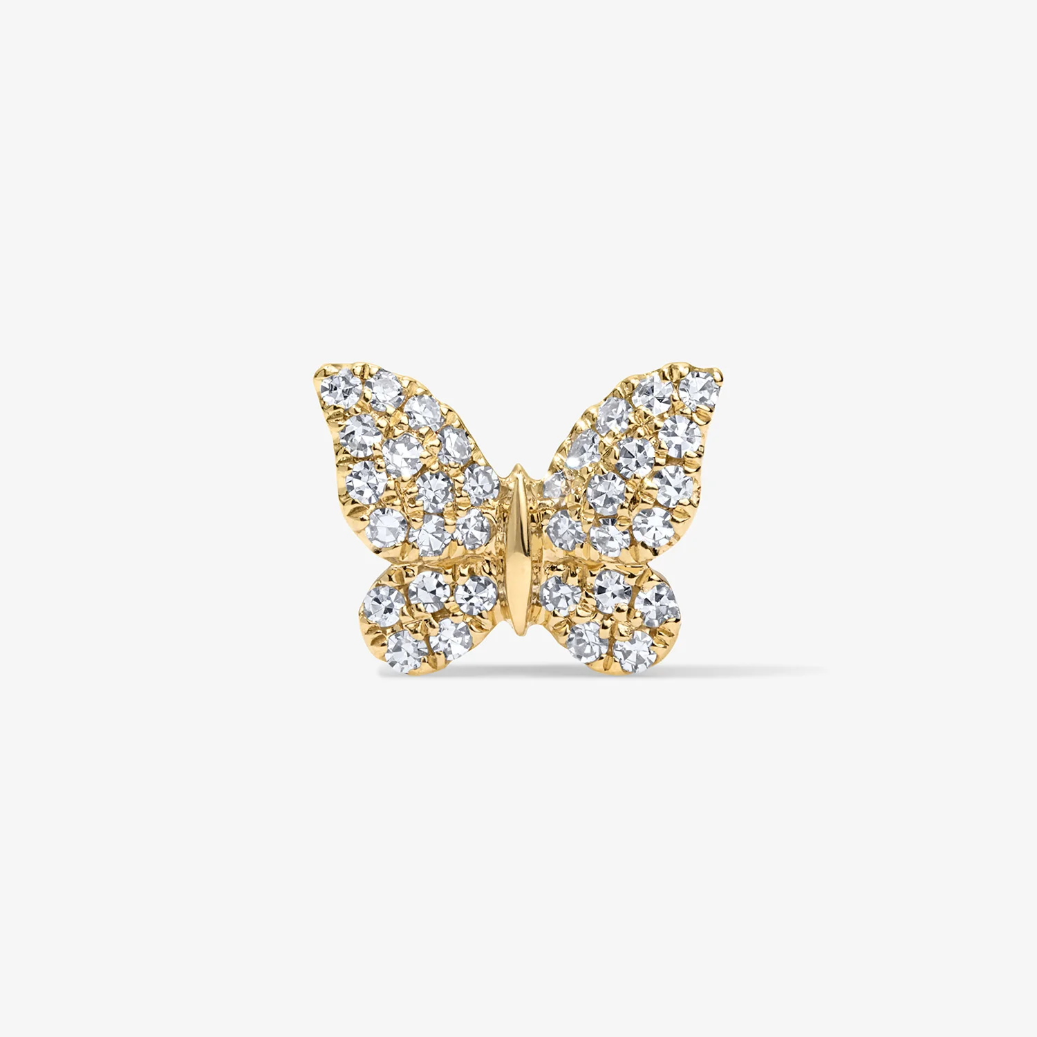 Mini Token Pave Butterfly Studs - Image 4