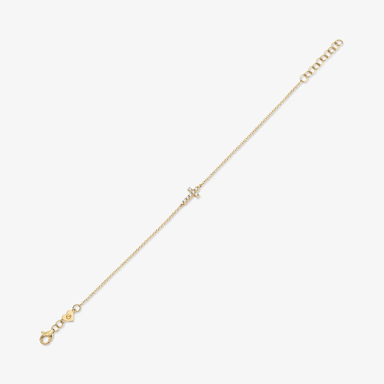 Mini Token Pave Cross Bracelet - Image 4