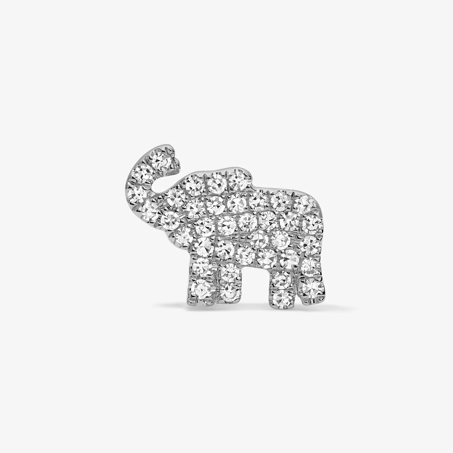 Mini Token Pave Elephant Studs - Image 6
