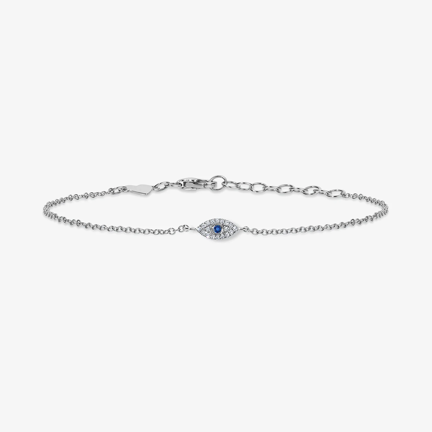 Mini Token Pave Evil Eye Bracelet