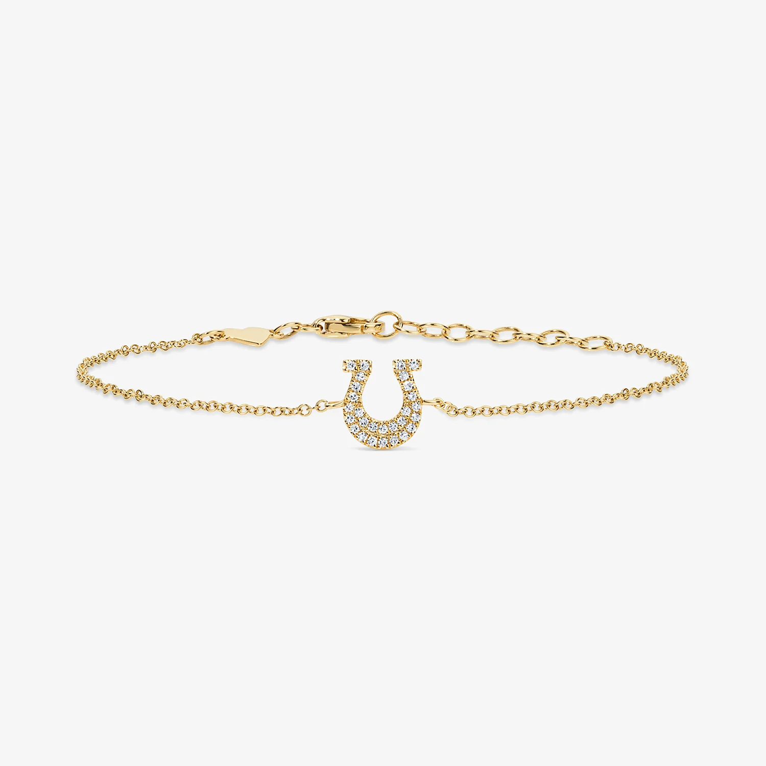 Mini Token Pave Horseshoe Bracelet